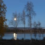 Morgenstimmung über dem Björken - der Mond geht unter die Sonne geht auf